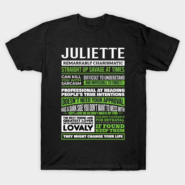 Juliette T-Shirt by The Curious Cats Podcasts